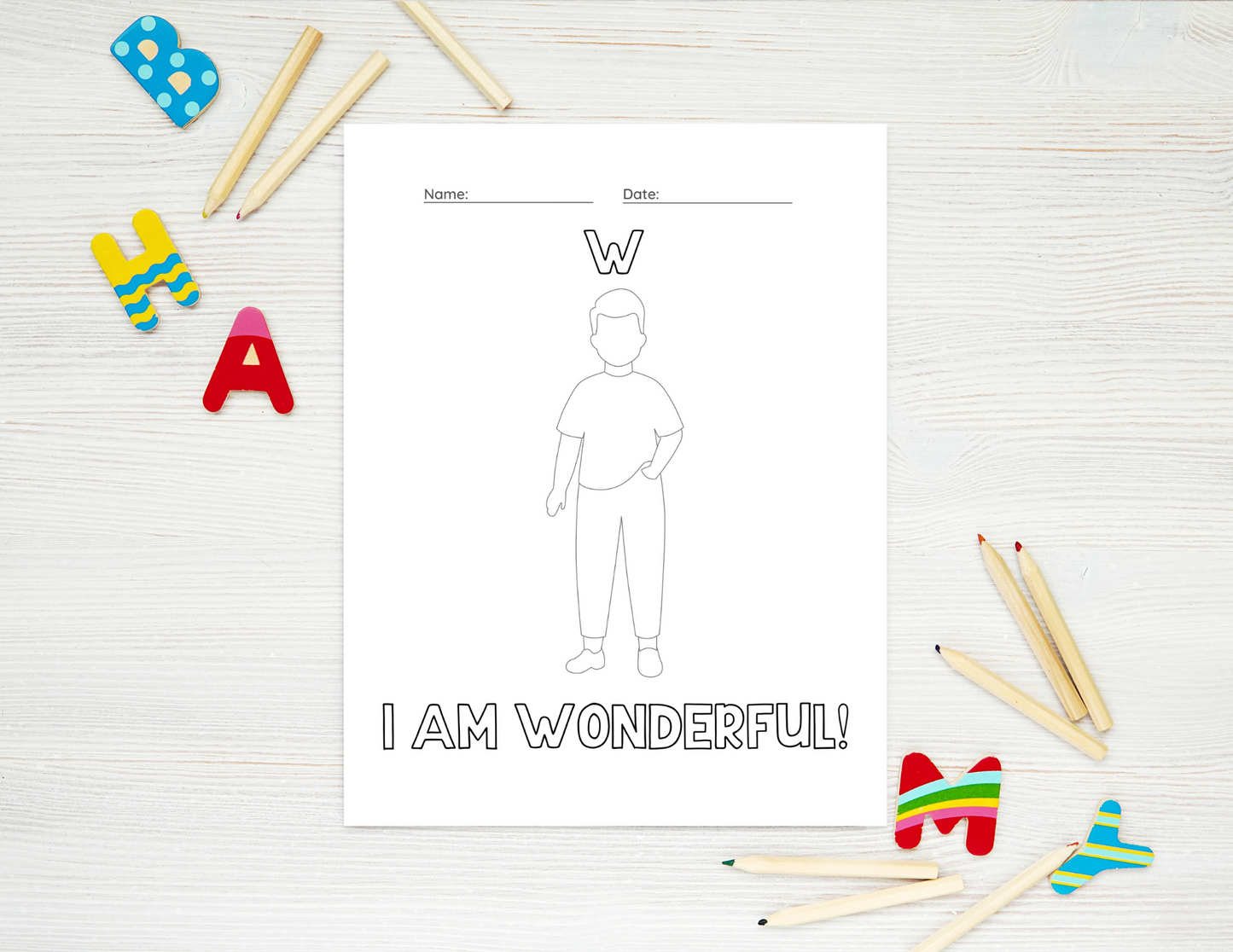 Alphabet Affirmation Digital Workbook