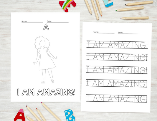 Alphabet Affirmation Digital Workbook