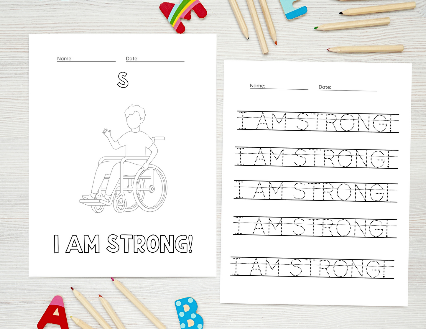 Alphabet Affirmation Digital Workbook